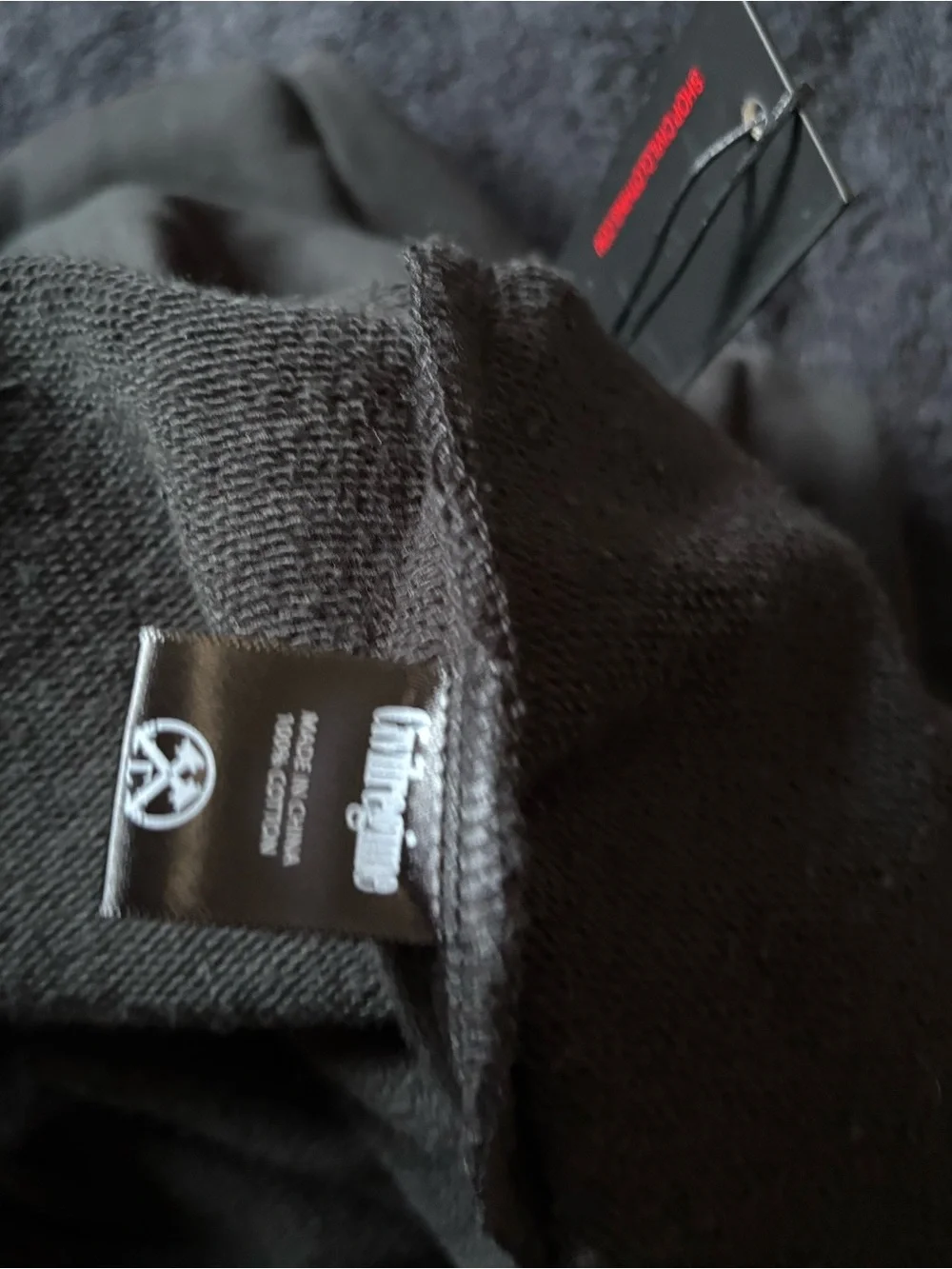 Star Wars Black Tag with White Logo and Red Accents
